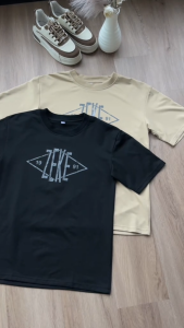 ZEKE A0061 Graphic T-shirt Lelaki Lengan Pendek Baju Men‘s Short Sleeve Tops