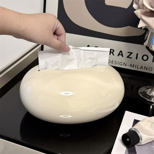 Elegant Tissue Box Bedroom Living Room Coffee Table Decor Kitchen Napkin Storage Box Plastic Material European Style Decorative Tissue Box