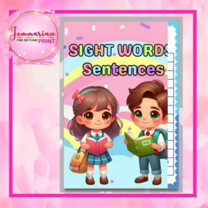 PRESCHOOL - KINDER ENGLISH SIGHT WORDS AND SENTENCES BOOKLET(A5 SIZE)