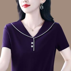 HUAXUNRAN | Stylish Casual Loose T-Shirt for Moms