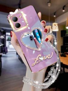 Ultra-Thin Silicone Phone Case for VivoY100i with Mirror Full-Lens Protection Fashionable Lightweight Luxury Design V2279A