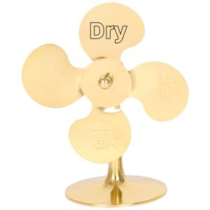 DINGFENGGE | Copper Windmill Decor for Feng Shui 5 Yellow and 2 Black