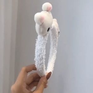 Cài tóc gấu nhồi bông hoạt hình dễ thương mùa thu đông cho nữ