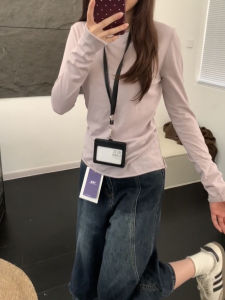 Áo Len Dệt Kim Dài Tay Cổ Tròn Rộng Rãi Mỏng Nhẹ Dáng Ôm Thoải Mái Thời Trang Thu Đông Cho Nữ