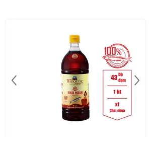 Nước mắm Phú Quốc Khải Hoàn 1000 ml 43 độ đạm x1 chai nhựa