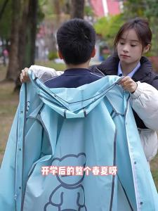 WANBAOLV | Áo Mưa Chống Thấm Dài Toàn Thân Cho Học Sinh