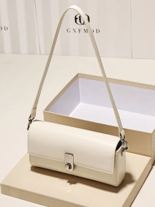 Fashionable Leather Underarm Bag for Women GXFMOD Single Shoulder Crossbody Bag Trendy Design Commuter Bag Small Size