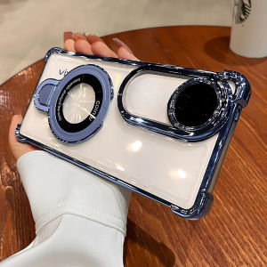 เคสVivo V50 Pro V 50 V50Pro 5G 2025 Vivo V40 V30 V29 V27 V29e โปร V27e 5G เคสมีขาตั้งใสตัวปกป้องกล้องถ่ายรูปความงามชัดเจนกันกระแทกหนา