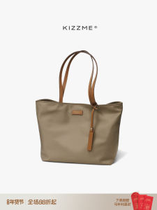 KIZZME Nylon Tote Bag Medium Lightweight Large Capacity Commuter Casual Single Shoulder Womens Bag New Style City Simple