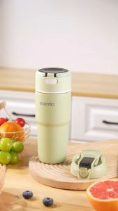 ecentio Blender Portable Mini Juicer 6/8/10/12 Mata Pisau 2 botol 380ML+380ml Blander Jus Buah Port Charger USB Electric-O