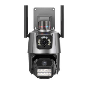 V380 PRO 4K 8MP Dual Lens CCTV Camera PTZ Control Outdoor Waterproof 360° Night Vision With Light And Alarm Surveillance IP Camera Wireless Wifi Camera CCTV With Audio And Speaker CCTV Connect To Cellphone