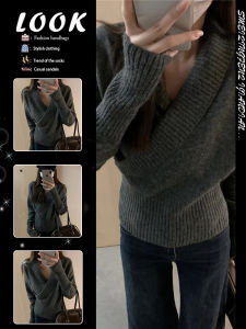 Slim Fit Soft V-Neck Knitted Sweater