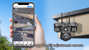 V380 Pro Kamera Luar Ruangan WiFi 4G Lensa Tiga Audio Dua Arah Penglihatan Malam Deteksi Gerak Kamera CCTV Tahan Air