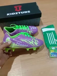 KIDZTUBS Sepatu Bola Anak Paket Komplit Sepatu Bola Tas Skin Deker Kaos Kaki Usia 6-10 Tahun Size 28 29 30 31 32 33 34 35 36 37 KDZ1557122224