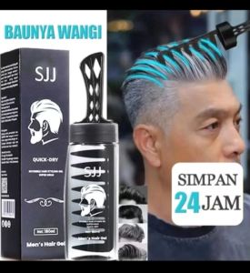 Sjj Quik dry Hair Gel Mens Minyak Rambut Pelurus rambut BPOM