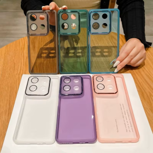 Transparent colors case for Infinix Note 40 30 HOT 40 Pro 5G | TPU Silicone Soft Bumper