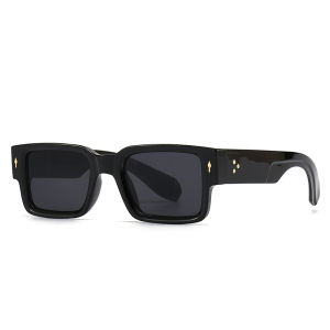 Foreign Trade Cross-Border Popular Sunglasses for Men with Rice Nails European and American Street Photography Ins Popular Model