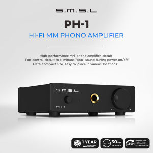 SMSL PH-1 High-Fidelity MM Phono Amplifier with 46dB Gain