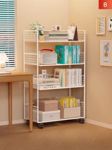 Bookshelf Storage Rack for Childrens Books Multiple Layers Floor-standing