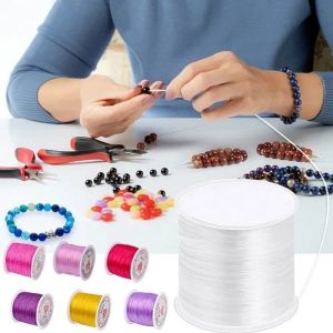 10M/Roll DIY Strong Elastic Crystal Line Multicolour String Cord for Jewelry Making Beading Bracelet Stretchable Rope