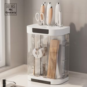 Multifunctional Disinfection Drainage Chopsticks Cage Knife Rack