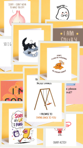 Cute Apology Card | Chicken Chance | Foodie | Sorry Greeting Card