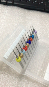 Hộp 10 mũi khoan PCB 0.3mm - 1.2mm