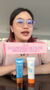 Hanasui Collagen Water Sunscreen SPF 50 PA++++ 30ml Sunscreen Ringan & Lembap untuk Semua Jenis Kulit
