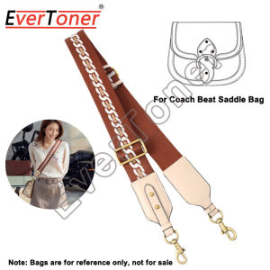 EverToner Saddle Bag Adjustable Replacement Wide Shoulder Strap Canvas Splicing Leather Bag Accessories