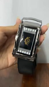 Ikat Pinggang Fashion Gesper Pria Kulit Sintetis Kepala Gesper Logam Stainless Chrom