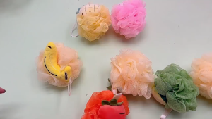 Gratis Ongkir - Spons Mandi Karakter Buah Cute / Fruit Shaped Shower Puff / Spons Mandi Motif Buah / Spons Mandi Bentuk Buah Lucu