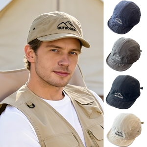 WRELS | Summer Baseball Cap Men Women Sunshade Outdoor Mountaineering Visor Hat Short Brim Anti-UV Hiking Camping Duckbill Travel Hat