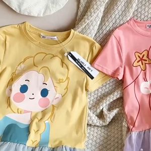 ชุดเจ้าหญิงของเด็ก เดรสผ้าตาข่ายเด็กหญิง ชูมูมูน กระโปรงนัวเนีย ชุดไทยเด็กผู้หญิง 2371