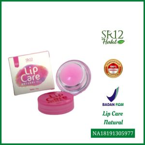 SR12 Lip care pelembab bibir alami ampuh atasi bibir kering pecah-pecah dan menghitam BPOM Cherry pink - Natural