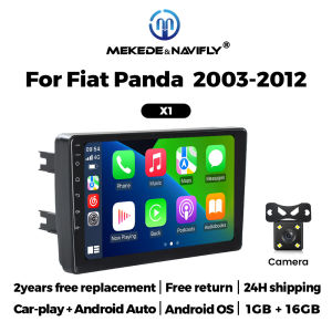 MEKEDE Car Radio Android Screen For Fiat Panda 169 2003- 2012 Wireless Carplay Auto WIFI BT RDS Car Multimedia Video Player