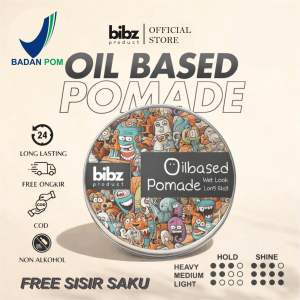 Pomade Rambut Oil Based Beivz Original 75 Gram - Wangi Tahan Lama Klimis Seharian Bibz Pomade