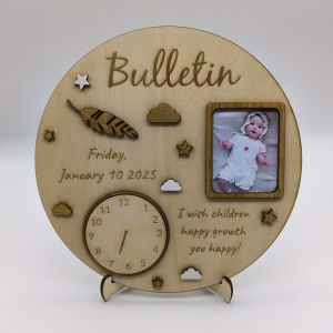 Baby Photo Keepsake Gift Baby Birth Announcement Newborn Gift Personalised Newborn Frame Birth Announcement Plaque Babyshower Gifts