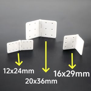 20pcs/lot Nylon & Pinned Hinge 20x36mm 16x29mm 12x24mm For RC Airplane Plane Parts Model Replacement
