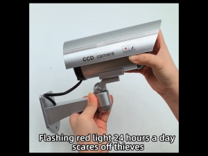 Waterproof Dummy Camera Bullet Flashing Red LED Outdoor Indoor Fake CCTV Security Simulation Camera LED Dummy CCTV Camera Simulation CCTV Camera
