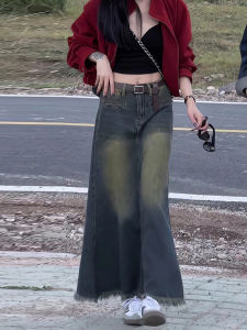 สูง เอว ชายเสื้อพู่ เดนิม มินิ กระโปรง ผู้หญิง เดรสรัดรูป ทรงเอ Midi Fish Tail กระโปรง ฤดูใบไม้ผลิ รูปแบบใหม่ พรางหุ่น Effect