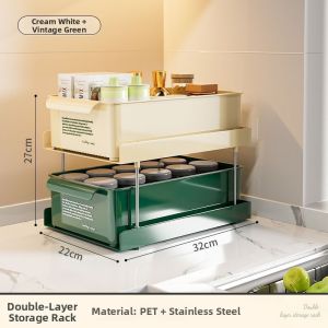 Kitchen Multi-function Double-layer Storage Rack