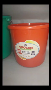OROCAN UTILITY PAIL / OROCAN PAIL BODY WITH STAINLESS STEEL HANDLE / PLASTIC WATER PAIL / WATER CONTAINER / TIMBA / PAIL ONLY / CLEANING TOOLS
