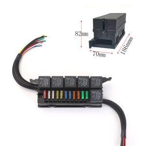 Đèn Chiếu Sáng 12V24V Cho Xe Buýt Du Lịch 6 Con 11 Con Hộp Bảo Vệ Hộp Kiểm Soát Nguồn Điện Hộp Chèn Ống Bảo Vệ