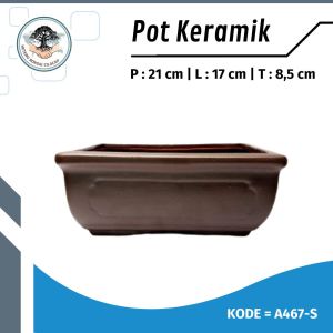 Pot keramik Bonsai Persegi Panjang