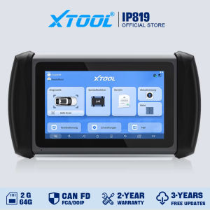 XTOOL InPlus IP819 Car Diagnostic Tools ECU Coding Automotive Scanner 39+ Services OBD2 Scanner Auto Key Programmer With FCA