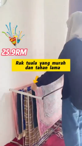 Stainless Steel Towel Hanger | Towel Rack | Clothes Drying Rack | Clothes Hanger | Rak Penyidai Baju Tuala | 不锈钢毛巾架