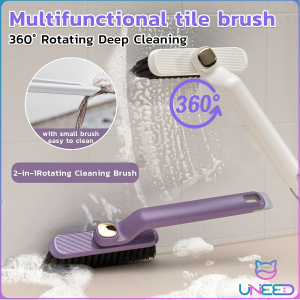 Need 2-in-1 Multifunctional Rotating Cleaning Brush 360° Cleaning Brush For Crevice Tiles Toilet Scrubber