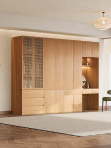 Solid Wood Multi-functional Storage Wardrobe
