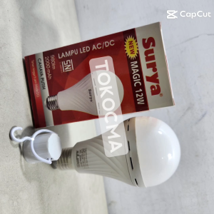 Surya New Magic Lampu Emergency AC/DC LED Buld 12W 12Watt Cahaya Putih Lampu Otomatis Darurat Murah