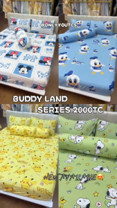 🔥NEW ARRIVAL🔥2000TC BUDDYLAND COTTON SERIES 4IN1/2IN1 BEDSHEET WITHOUT COMFORTER SET✨